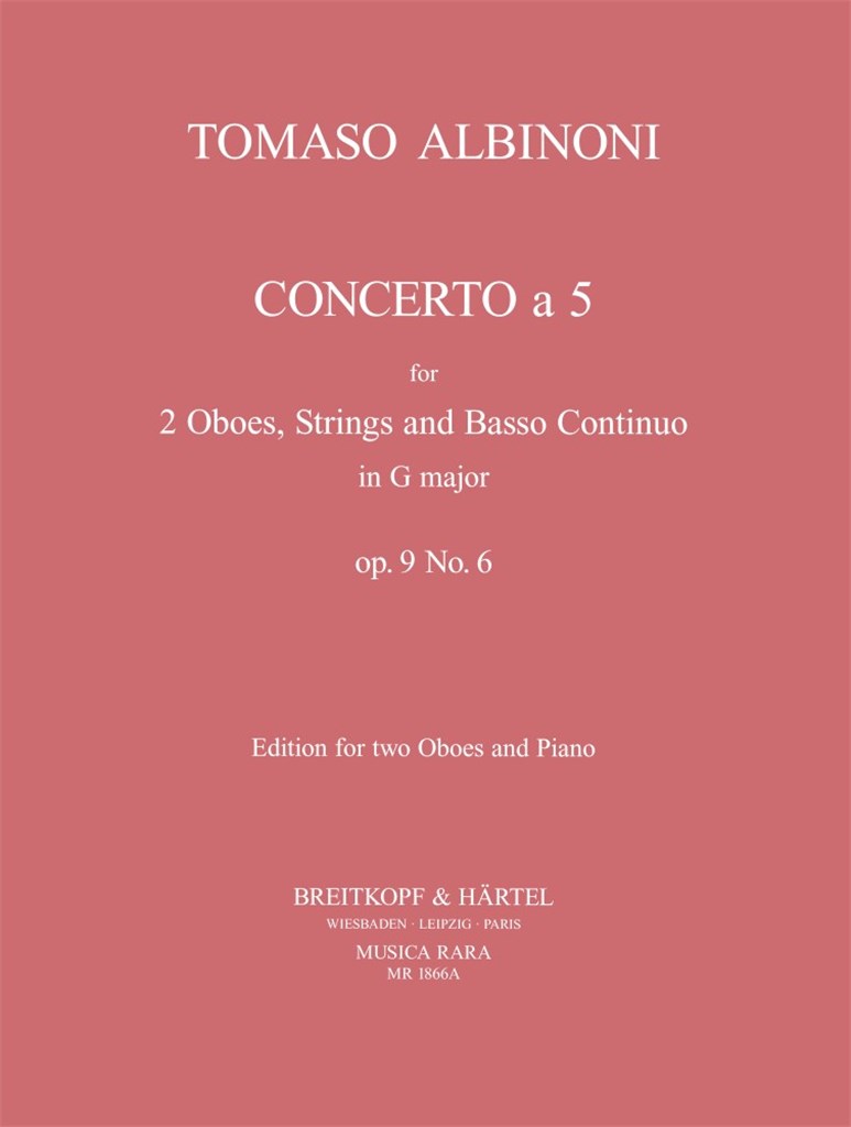 Concerto a 5 in G op. 9/6